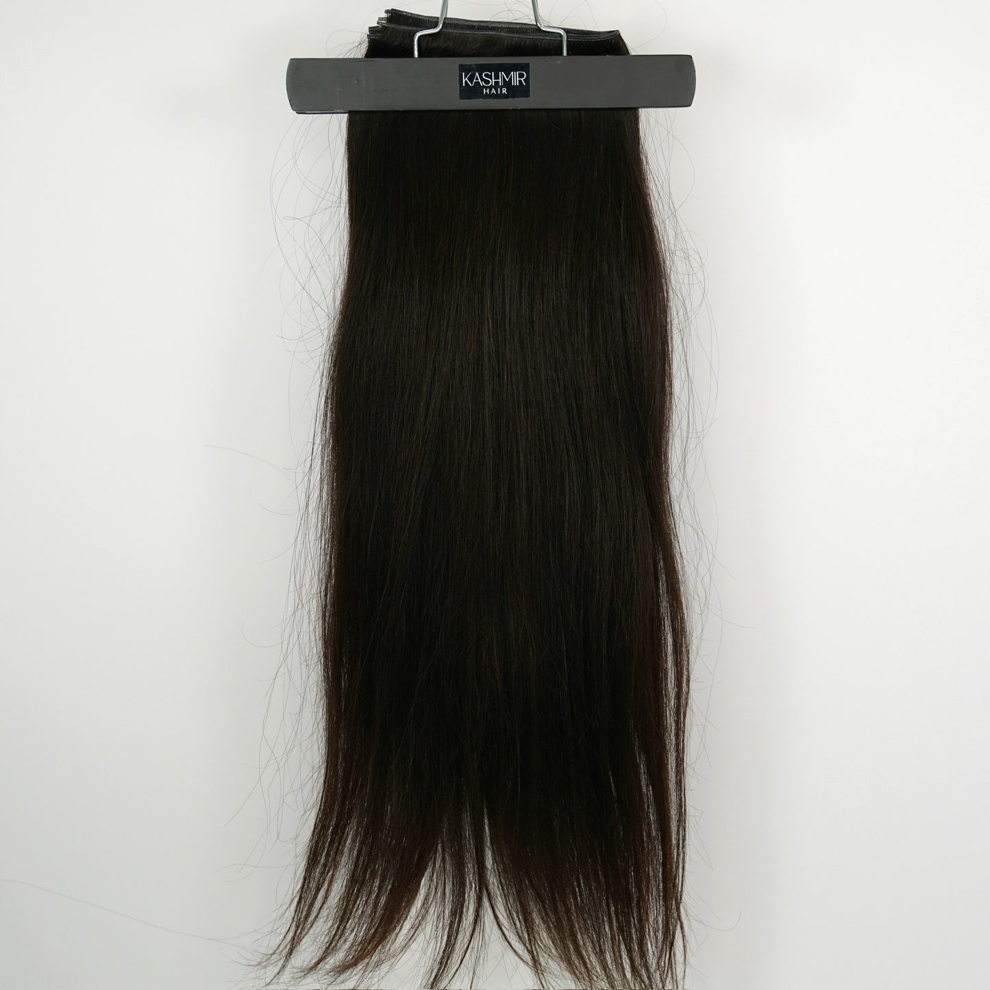 Kashmir Flat Weft - 22” Dark Brown Straight - 2 Wefts