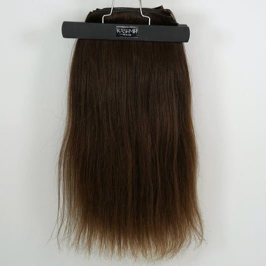 Kashmir Flat Weft - 18” Medium Brown Straight - 2 Wefts