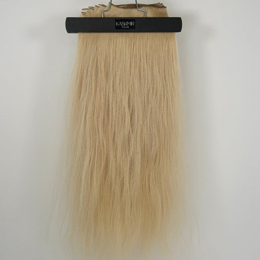 Kashmir Flat Weft - 20” Light Brown Straight - 1 Weft