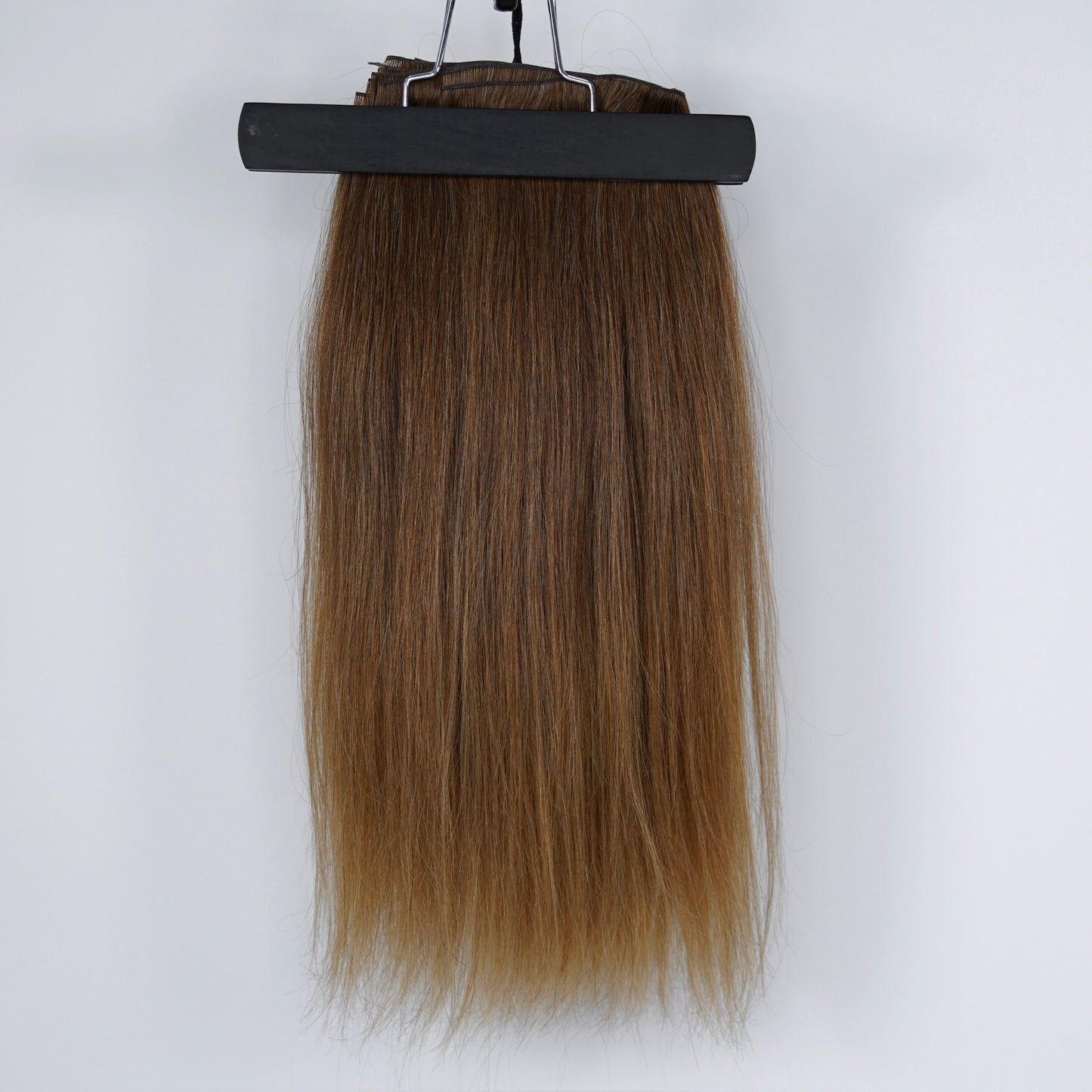 Kashmir Flat Weft - 18" Light Brown Straight - 2 Wefts