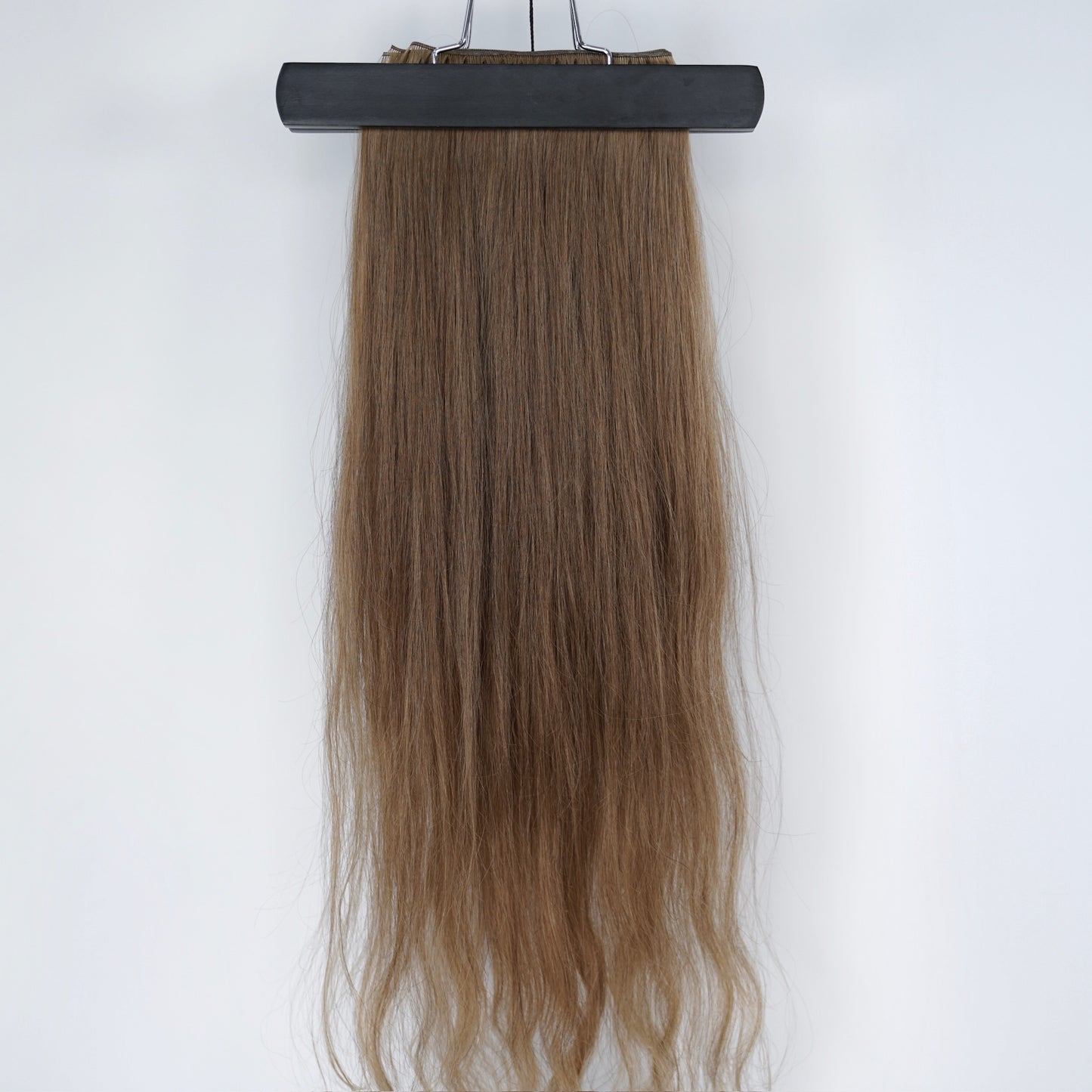 Kashmir Flat Weft - 20” Light Brown Straight  - 2 Wefts