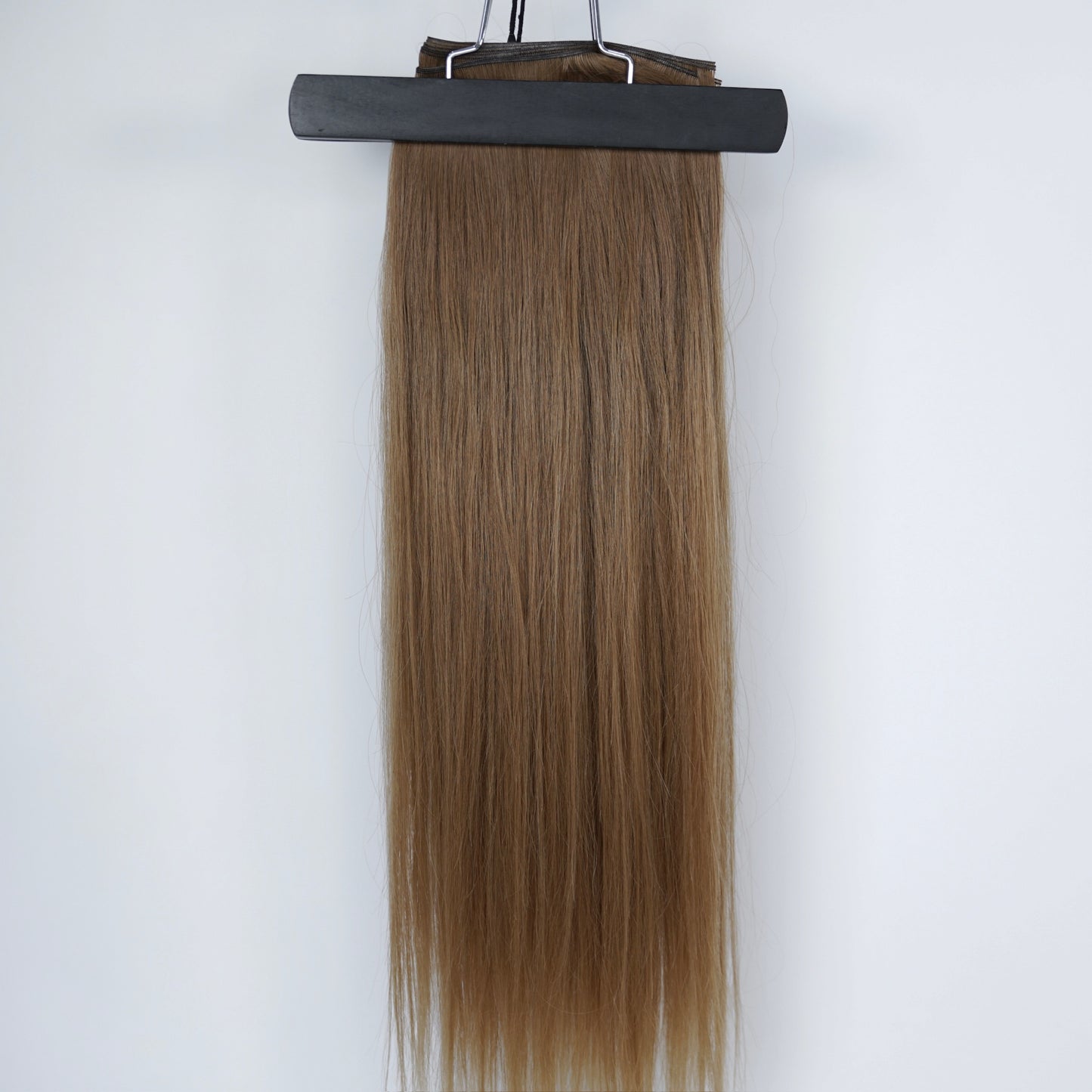 Kashmir Flat Weft - 20” Light Brown Straight  - 2 Wefts