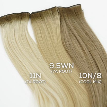 Teen Flat Weft - 10N/8 Cool Mix (7A Root) - Lauren