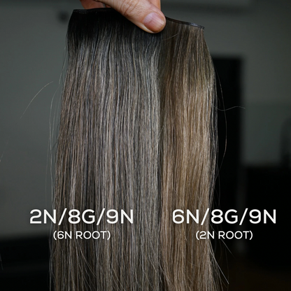 Teen Flat Weft - 6N/8G/9N (6N Root) - Rebecca