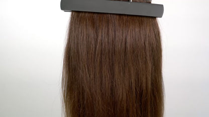 Kashmir Flat Weft - 18” Medium Brown Straight - 2 Wefts