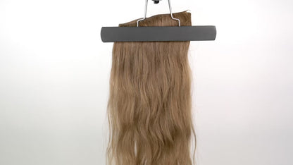 Kashmir Flat Weft - 18” Light Brown Wavy - 3 Wefts