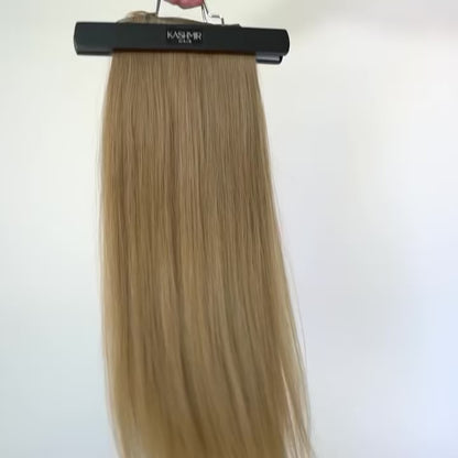 Kashmir Flat Weft - 20" Light Brown Straight - 2 Wefts