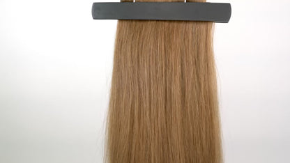 Kashmir Flat Weft - 18” Light Brown Straight - 2 Wefts