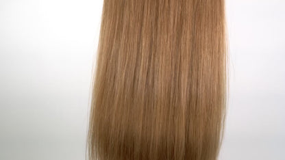 Kashmir Flat Weft - 24” Light Brown Straight  - 2 Wefts